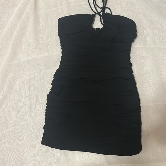 Zara Draped Tube Petite Mini Dress - Picture 5 of 6